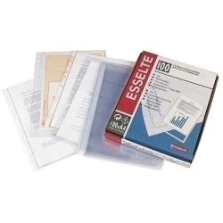 Funda Per Plànols Esselte Pvc 80µ Llis A4 Tall Diagonal 4 Tal.Sin Rfzo.