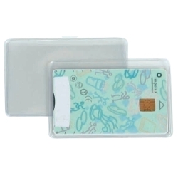 Funda Portacarnet Iberplas Pvc 150µ Rebaix Cristall 55X85Mm (Nif) Paquet De 50