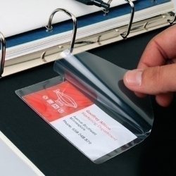 Funda Adhesiva Apli 55X102Mm Butxaca Per Etiquetes Paquet De 6