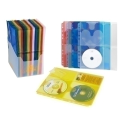 Funda Cd/Dvd Fitxer Pp A4 Amb 11 Talad. (4 Cd + 4 Tarj.) Colors