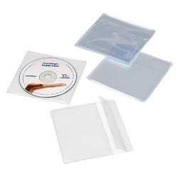 Funda Cd/Dvd Fitxer Pp Solapa Pack De 20