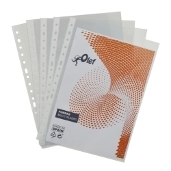 Funda Multitrepant Olef Pp 90µ Cristall Llis A4 16 Tal.Rfzo Paquet De 100