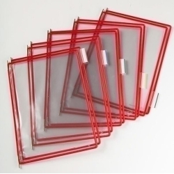 Funda Tarifold Amb Pivots A4 Amb Marc Vermell Paquet De 10