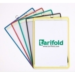 Funda Porta Cartells Tarifold Penjoll A4 Vertical Amb Anella Assortiment Pack De 5