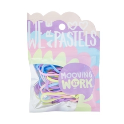 Gomes Elàstiques Mooving Pastís Colors Assortits Blister 16G