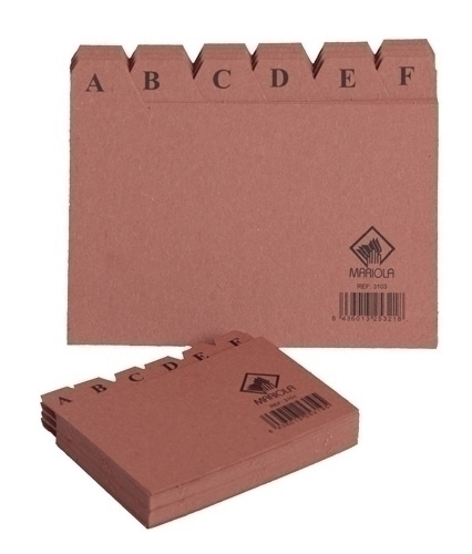 Indice Carton Per a Fitxer 65X95Mm (Nº1)