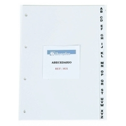 Index Per Listin Telefonico Iberplas Pvc Alfabètic 12 Pestanyes 4 Trepants