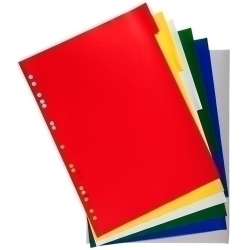 Separadors Exacompta Pp Flexible Opac A4 6 Pestanyes 11 Trepants