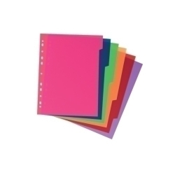 Separadors Fitxer Pp Xxl Fº 6 Pestanyes 11 Trepants