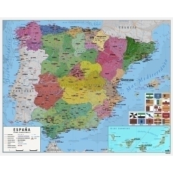 Mapa Erik Mural 40X50 Cm Espanya