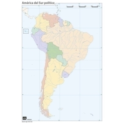 Mapa Mut Erik Color Politic America Del Sud