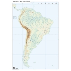 Mapa Mut Erik Color Fisico America Del Sud
