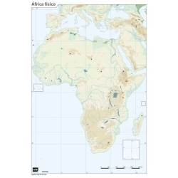 Mapa Mut Erik Color Fisico Africa