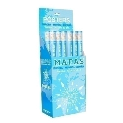 Mapa Erik Mural 40X50 Cm Expositor De 24 12X Mpge0241 Mini Poster Mapa Del Món 8X Mpge0163 Mini Post
