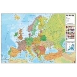 Mapa Erik Mural 61X91,5 Cm Fisico/Politic Europa