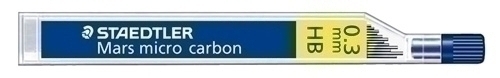 Mines Staedtler 250 Mars Micro Carbon 0,3 - Hb (Tub de 12)