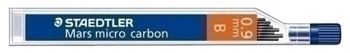 Mines Staedtler 250 Mars Micro Carbon 0,9 - B (Tub de 12)