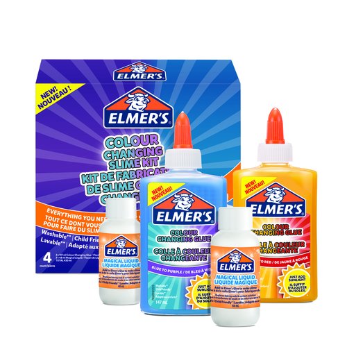 Joc Elmer´S Slime Starter Pack Kit Complet Canviacolor 2X Cola Canviacolor 147M 2X Liquido Magico 68