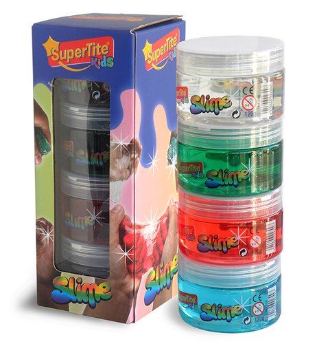 Joc Supertite Slime Transparent Pot 120Gr