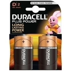 Piles Duracell D Plus (Mn1300-Lr20) Blister De 2