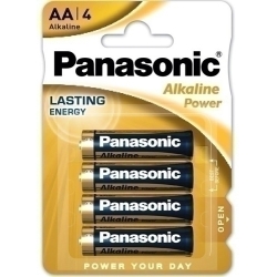 Piles Panasonic Alkaline Power Aa Lr06 Blister De 4