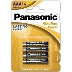 Piles Panasonic Alkaline Power Aaa Lr03 Blister De 4