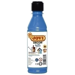 Pintura Latex Jovi Decor 250 Ml (Botella) Blau Cyan
