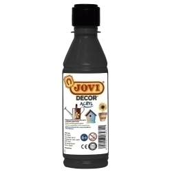 Pintura Latex Jovi Decor 250 Ml (Ampolla) Negre