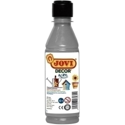 Pintura Latex Jovi Decor 250 Ml (Botella) Plata