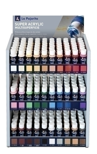 Pintura Acrilica La Pajarita 60 Ml (Bot) Expositor De 180 (30 Colors)