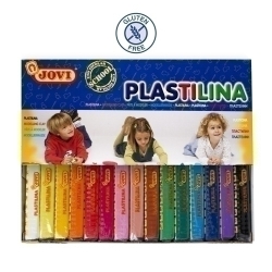 Plastilina Jovi 71 Pastilla 150 Gr. Assortiment Expositor De 15