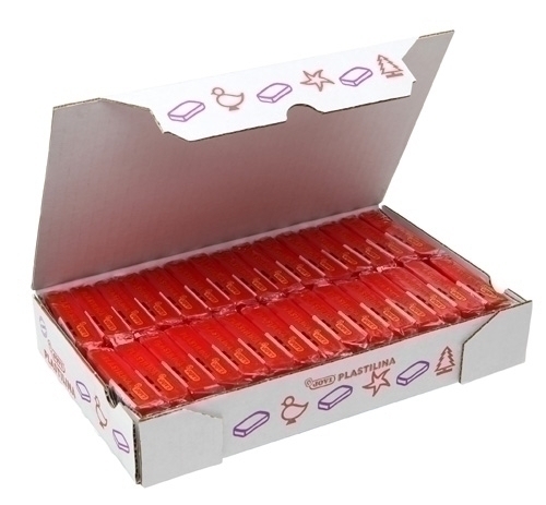 Plastilina Jovi 70 Pastilla 50 Gr. Vermella Caixa De 30