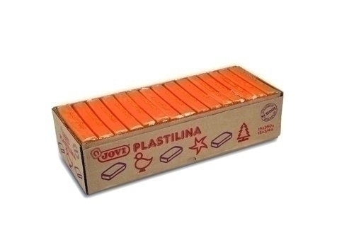 Plastilina Jovi 72 Pastilla 350 Gr. Taronja Caixa De 15