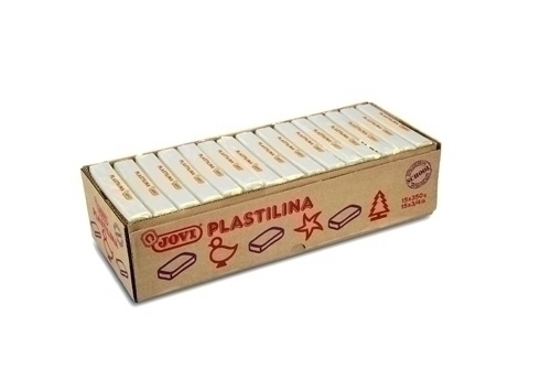 Plastilina Jovi 72 Pastilla 350 Gr. Blanc Caixa De 15
