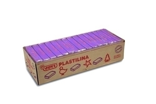 Plastilina Jovi 72 Pastilla 350 Gr. Lila Caixa De 15