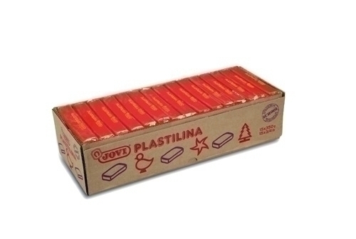Plastilina Jovi 72 Pastilla 350 Gr. Rubi Caixa De 15
