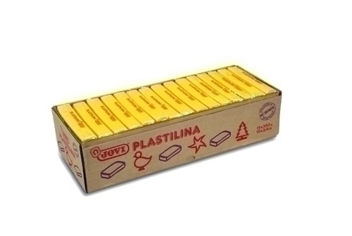 Plastilina Jovi 72 Pastilla 350 Gr. Groc Fosc Caixa De 15