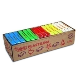 Plastilina Jovi 72 Pastilla 350 Gr. Assortiment Caixa De 15 (3*5 Col)