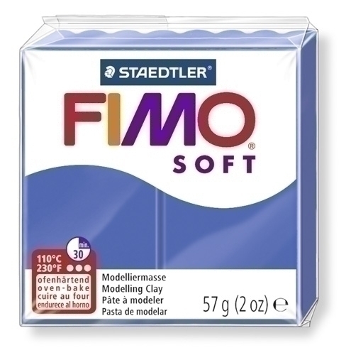 Pasta Modelar Fimo Soft Blau Brillant 57 Gr.