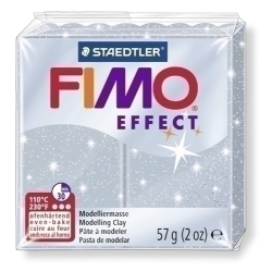 Pasta Modelar Fimo Effect Plata Purpurina 57 Gr.