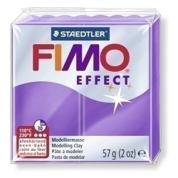 Pasta Modelar Fimo Effect Translluït Purpura 57 Gr.