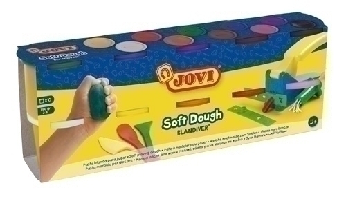 Plastilina Jovi Blandiver Soft Dough 110 Gr. Surtidos Caja De 10