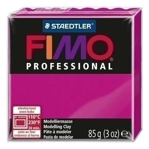 Pasta Modelar Fimo Professional Magenta Solido 85 Gr.