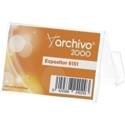 Portatargeta Sobretaula Cristall Horitzontal