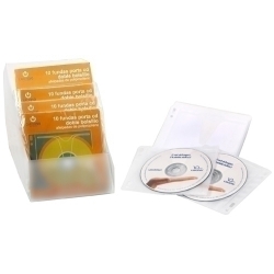 Porta-Cd Doble Pp Encoixinat Transparent Blister De 10