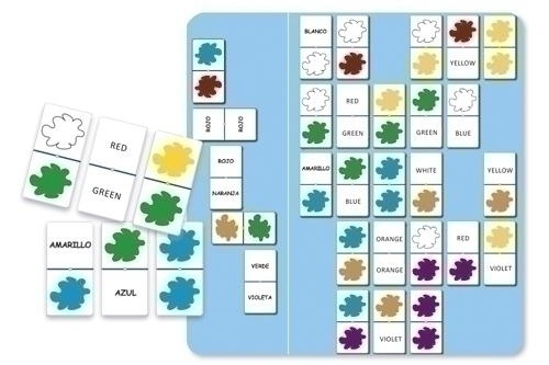 Joc Kluger Domino Colors (28 Peces Per a + 3Anys)