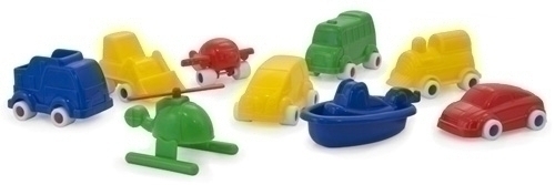 Vehiculo Plastico Minimobil Miniland Bote De 9 Ud