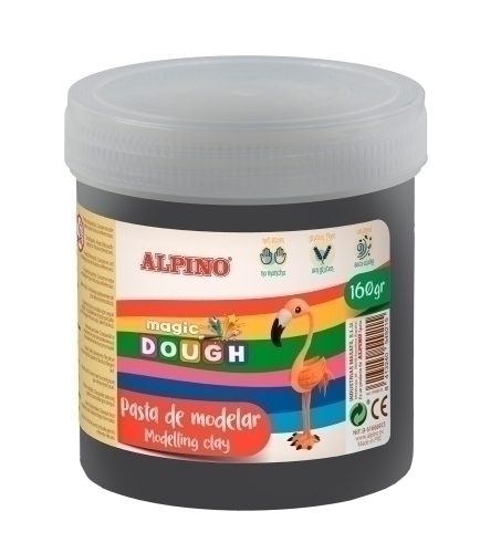 Pasta Modelar Alpí Magic Dough 160 Gr. Negre
