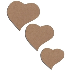 Figures Niefenver Carton Corazon 6 Unitats 3 Mides