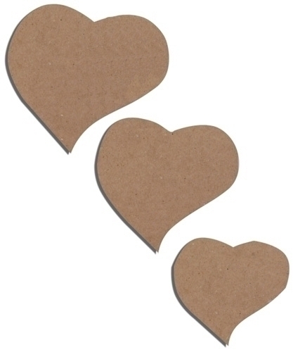 Figures Niefenver Carton Corazon 6 Unitats 3 Mides